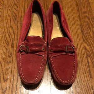 Unisa red suede flats